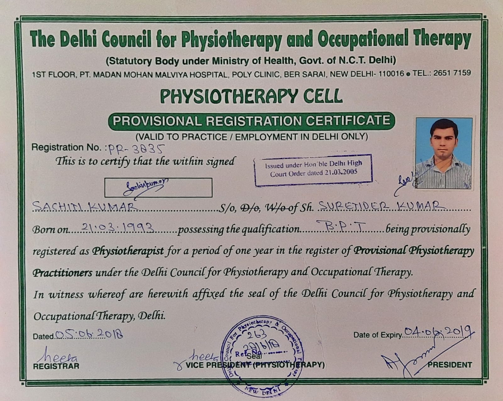Clinical Certification